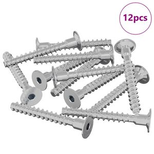 vidaXL Vijak 12 pcs Cinkom premazano 5 x 40 mm Željezo