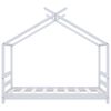 vidaXL Okvir za dječji krevet od masivne borovine bijeli 70 x 140 cm