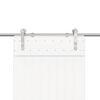 vidaXL Pribor za klizna vrata od nehrđajućeg čelika 200 cm srebrni
