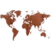 MiMi Innovations zidna karta svijeta Exclusive drvo sapele 130 x 78 cm