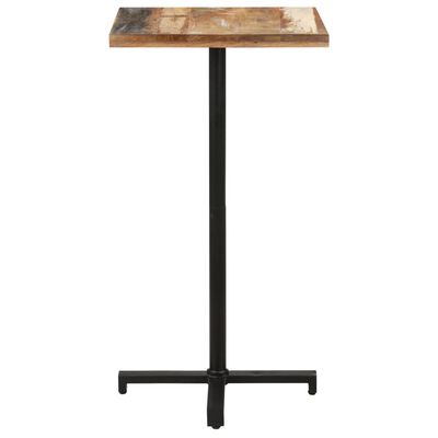 vidaXL Bistro stol četvrtasti 60 x 60 x 110 cm masivno obnovljeno drvo