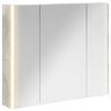 vidaXL Kupaonski ormar s ogledalom Betonski sivi 83,5 x 15,5 x 70 cm
