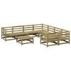 vidaXL 9-dijelni set vrtnih sofa od impregnirane borovine