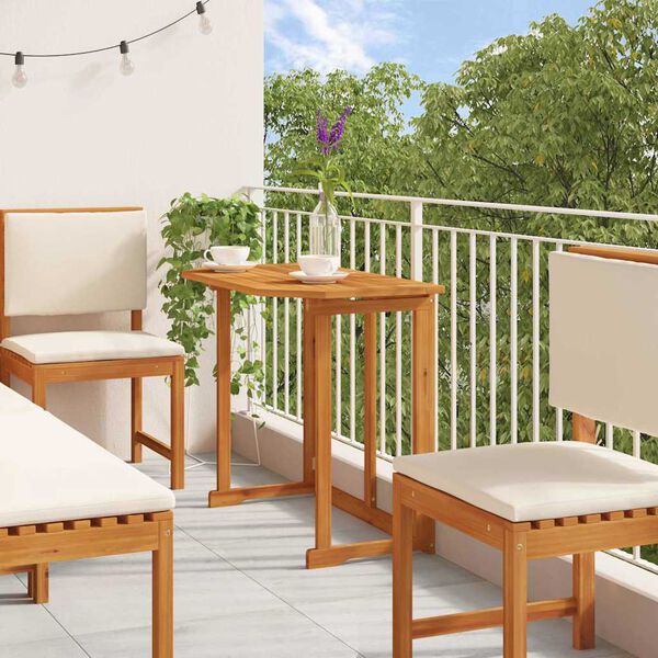 vidaXL Bistro set za vrt 6 pcs Smeđa Čvrsto drvo akacije