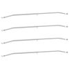vidaXL Kuka za platna za prikolice 4 Srebrna 102-155 cm Aluminij
