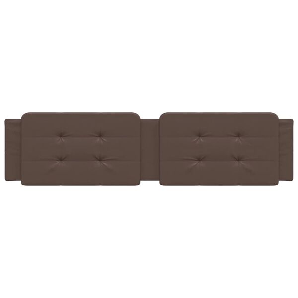 vidaXL Jastuk za uzglavlje Zadar smeđi 200 cm od umjetne kože