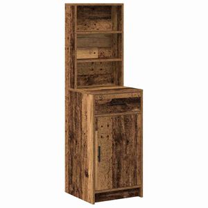 vidaXL Highboard Staro drvo 40 x 40,5 x 135 cm Konstruirano drvo
