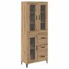 vidaXL Highboard Umjetnički hrast 69,5 x 34 x 180 cm Konstruirano drvo