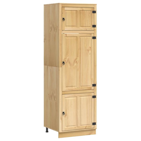 vidaXL Cabinet SKI Medeno Smeđa 60 x 32 x 40 cm Čvrsto borovo drvo