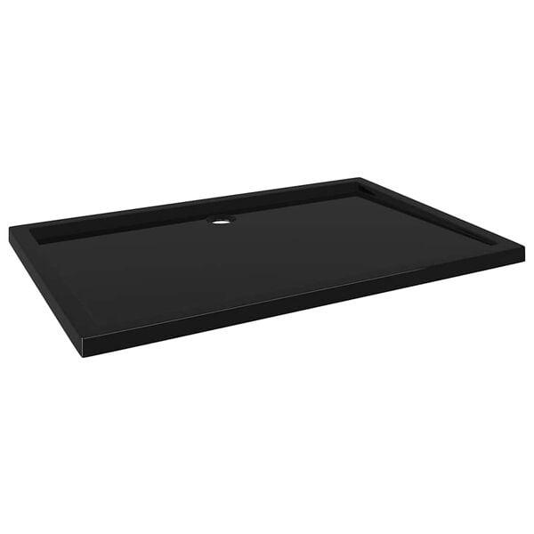 vidaXL Pravokutna ABS tuš-kada crna 80 x 120 cm