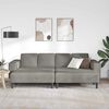 vidaXL Sofa s jastukom Svijetlo siva 250 x 188 x 76 cm Kordura tekstil