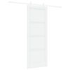vidaXL Klizna vrata 78 x 202 cm Konstruirano drvo Bijela