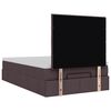 vidaXL Otomanski okvir kreveta s madraca tamnosmeđi 120x200cm tkanine