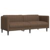 vidaXL 3-dijelni set sofa smeđi od tkanine