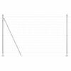 vidaXL Ograda s postovima Srebrno 1,6 x 10 m Čelik