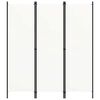 vidaXL Sobna pregrada s 3 panela bijela 150 x 180 cm