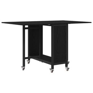 vidaXL Sklopivi blagovaonski stol s kotačićima 130 x 80 x 76,5 cm