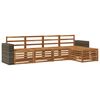 vidaXL Set vanjskih sofa 5 pcs Prirodna