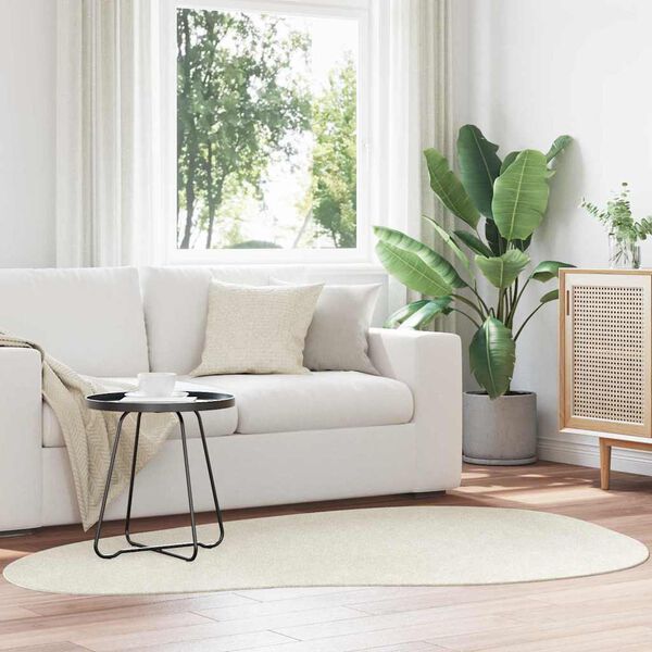 vidaXL Tepisi za područja HUARTE Krema 140 x 200 cm Poliester