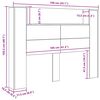 vidaXL Uzglavlje Staro drvo 140 x 17 x 104,5 cm Konstruirano drvo
