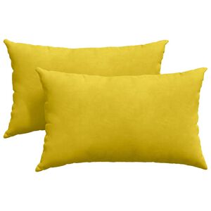 vidaXL Jastučići za sofu 2 pcs Žuta 50 x 30 cm Kordura tekstil