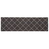 vidaXL Kuhinjski Tepih Antracit karirani 150 x 45 cm 100% poliamid