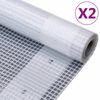 vidaXL Cerade Leno 2 kom 260 g/m² 2 x 10 m bijele