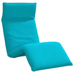 vidaXL Sklopiva ležaljka za sunčanje tirkizna 175x54x8,5 cm Oxford tkanina