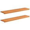 vidaXL Prozorske klupice 2 kom. Svijetlosmeđa 120 x 30 x 2 cm