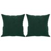 vidaXL Dvosjed s ukrasnim jastucima tamnozeleni 140 cm bar&scaron;unasti
