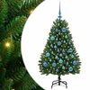 vidaXL Umjetno božićno drvce 120 cm 150 LED lampica Topla bijela