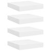 vidaXL Plutajuće zidne police 4 kom bijele 23 x 23,5 x 3,8 cm MDF