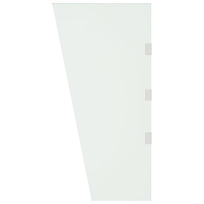 vidaXL Bočna ploča za nadstrešnicu vrata prozirna 50 x 100 cm staklena