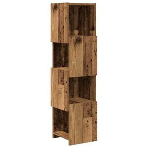 vidaXL Kutni ormarić 25,5x25x102cm Konstruirano drvo Staro drvo