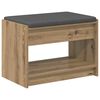 vidaXL Klupa za hodnik Zanatski Hrast 63 x 38 x 45 cm
