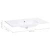 vidaXL Ugradbeni umivaonik 605 x 460 x 105 mm SMC bijeli