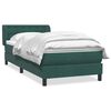 vidaXL Box spring krevet s madracem tamnozeleni 100x210 cm bar&scaron;unasti