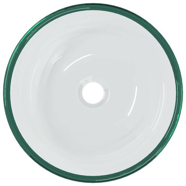 vidaXL Umivaonik od kaljenog stakla 35 x 12 cm prozirni