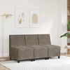 vidaXL Modularna sofa bez naslona za ruke tamno siva 55 cm umjetna koža