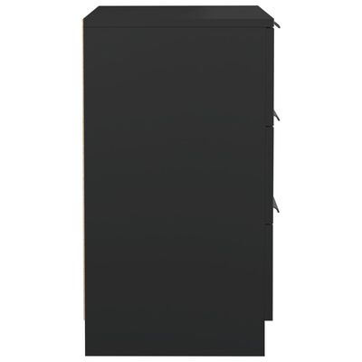 vidaXL Noćni ormarić crni 40 x 36 x 65 cm