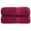 vidaXL Premium ručnici za goste SOLUND 2 kom. bordo 30x50 cm 600 g/m&sup2;