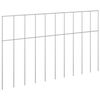 vidaXL Panel vrtne ograde 48 kom. 50 x 30 cm Pocinčani čelik Srebrna