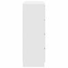 vidaXL Komoda bijela 80x35x99 cm od konstruiranog drva