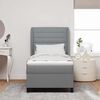 vidaXL Krevet s opruga kutije Svjetlosiva 100 x 200 cm tkanina