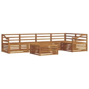 vidaXL Set vanjskih sofa 6 kom. Prirodna