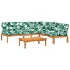 vidaXL 4-dijelni set vrtnih sofa od paleta s jastucima od drva bagrema