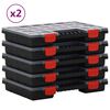 vidaXL Kutije za razvrstavanje 10 kom 34,5 x 25 x 5 cm polipropilen