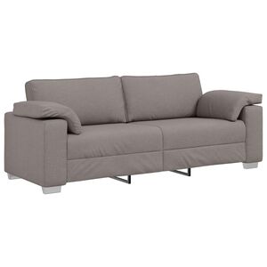 vidaXL Sofa Sivo-smeđa 219 x 80 x 82 cm tkanina