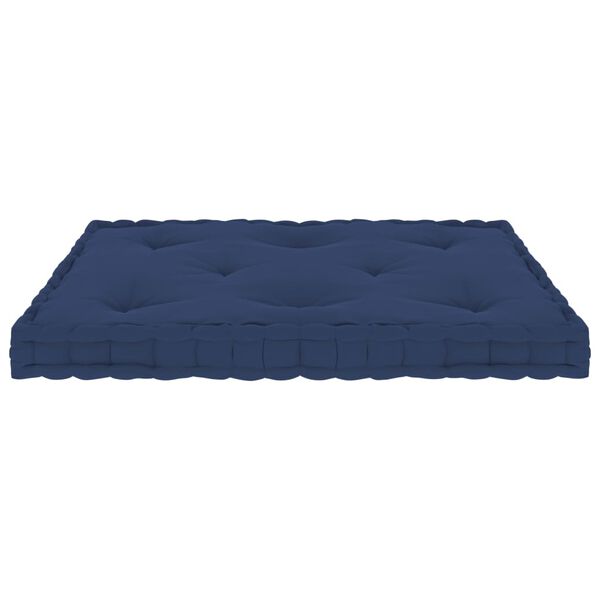 vidaXL Paletni podni jastuk svjetlomodri 73 x 40 x 7 cm pamučni