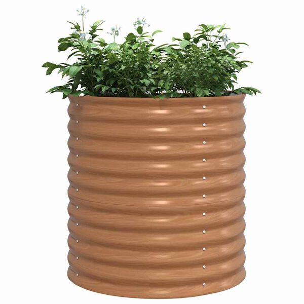 vidaXL Povi&scaron;ena gredica Smeđa 80 x 80 x 81 cm Čelik